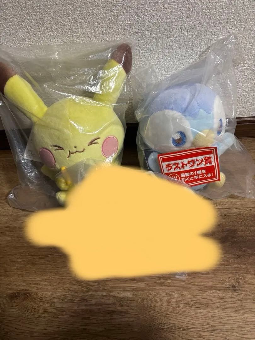 一番くじ ポケピース ポッチャマ　ピカチュウ