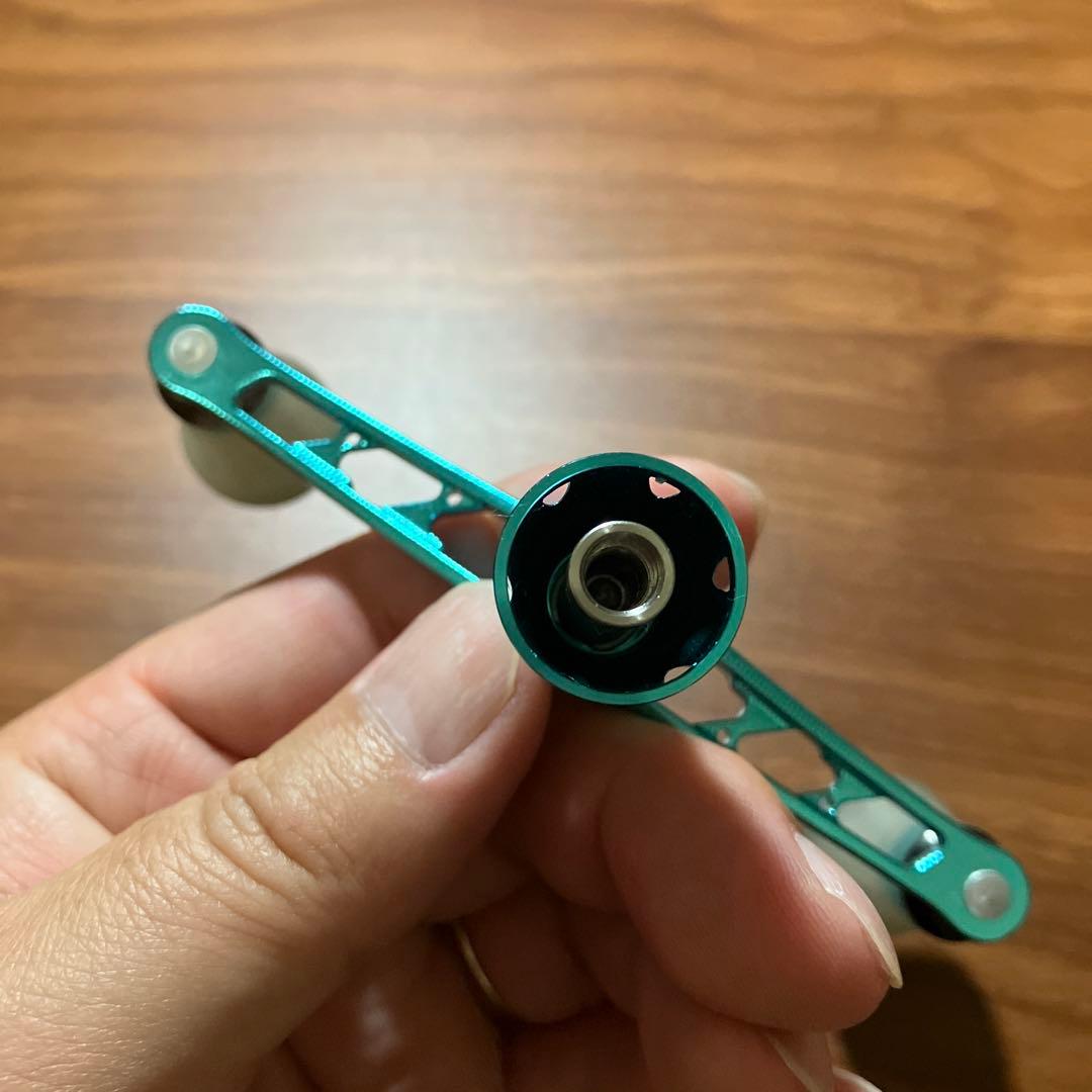 美品　ゴメクサス　エメラルダスカラー　ダブルハンドル　ダイワ専用スタンド