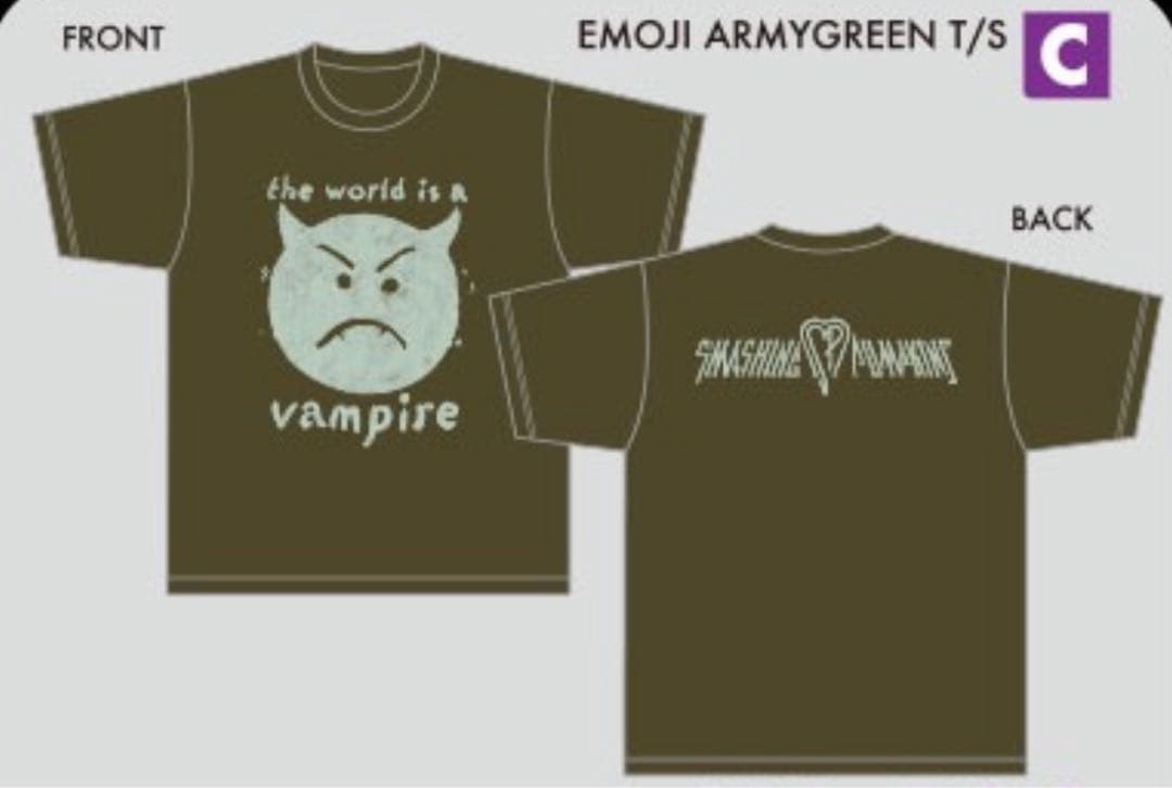 スマッシングパンプキンズ Tシャツ カーキ XL スマパン グッズ 日本公演