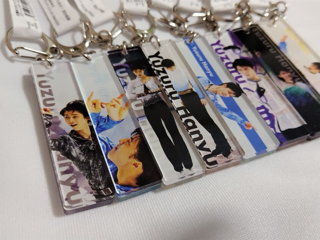 新品・美品 羽生結弦展 2018 アクリルスティックキーホルダー 全8種セット