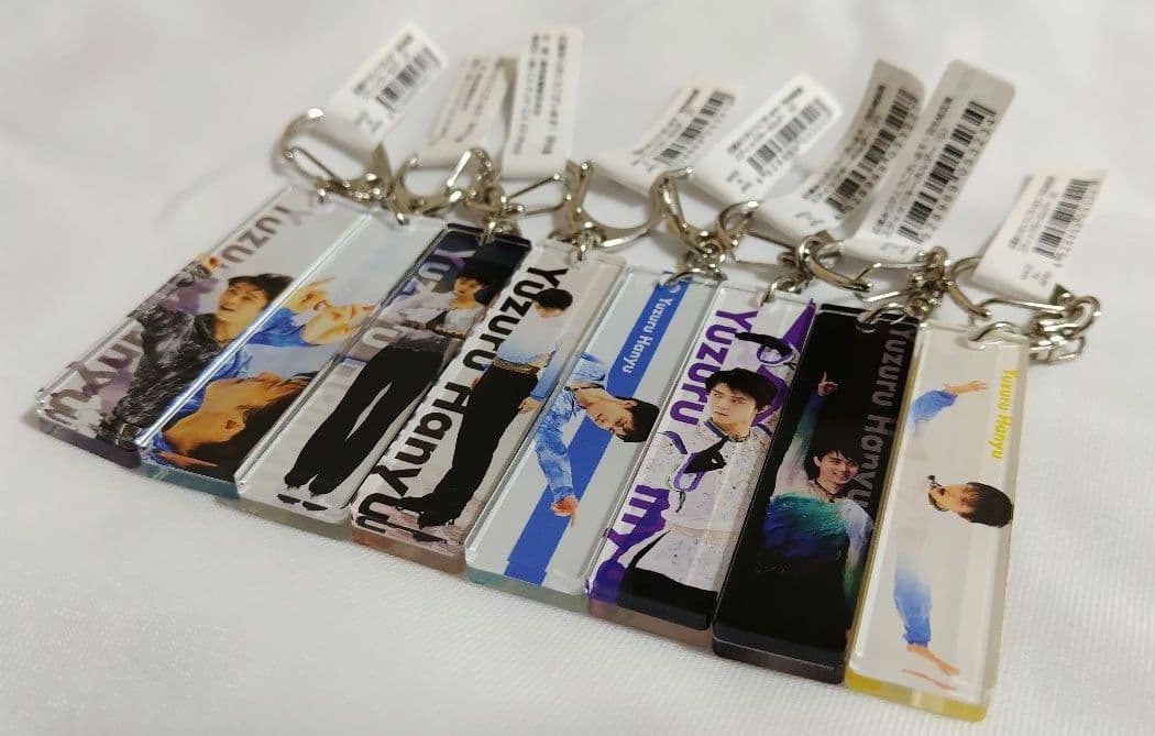新品・美品 羽生結弦展 2018 アクリルスティックキーホルダー 全8種セット