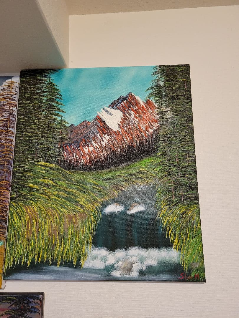 絵画 Spectacular Waterfall