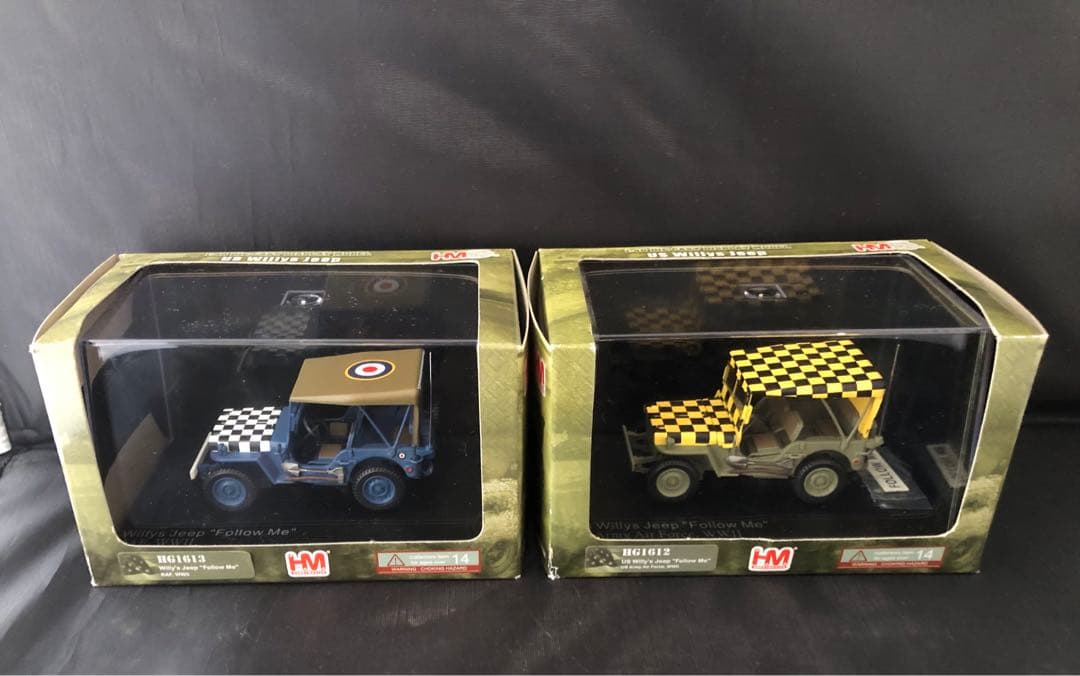 1/48 ウィリスジープ　ミニカー2台