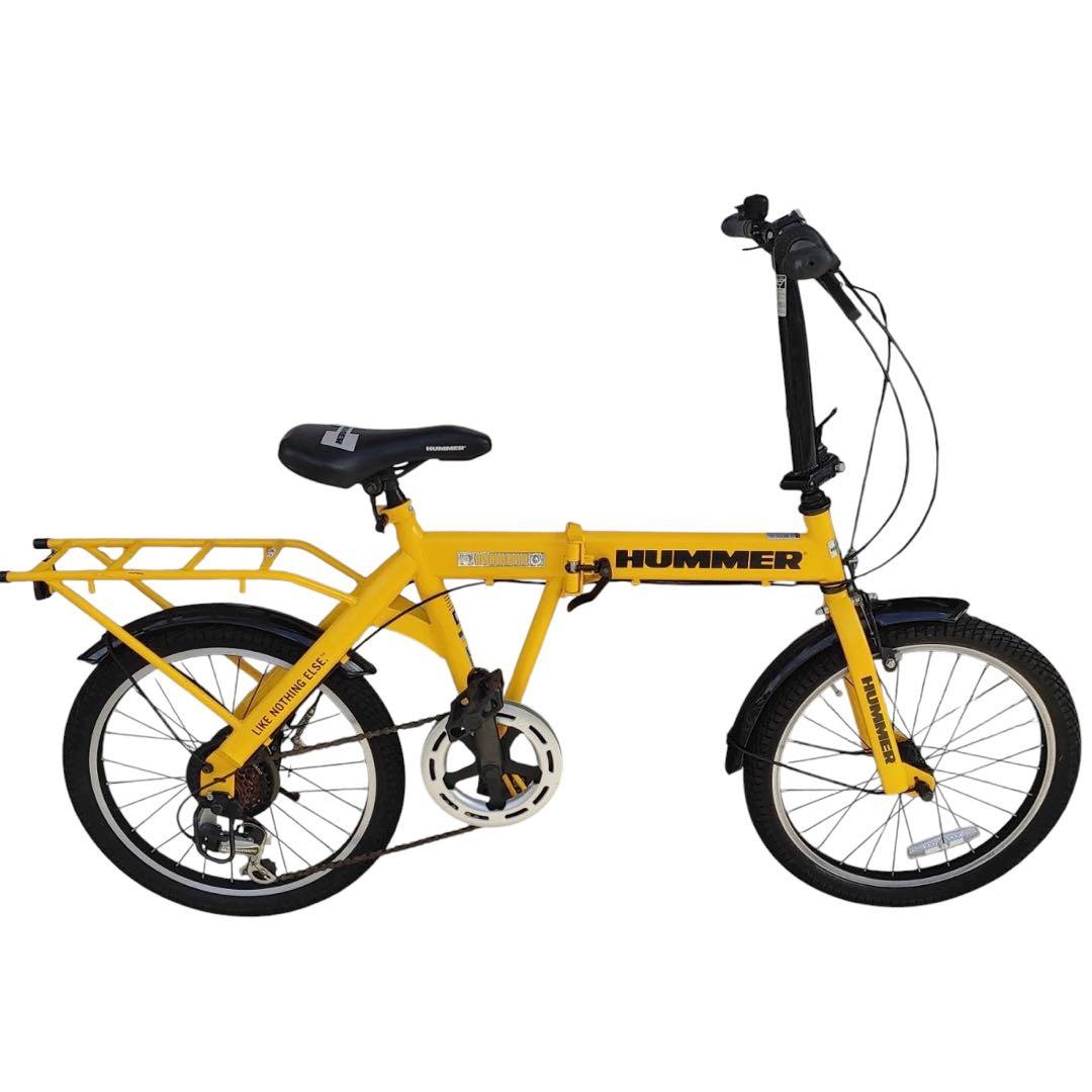 HUMMER 折りたたみ自転車 イエロー