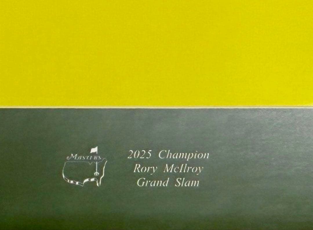 貴重！ローリーマキロイグランドスラム２０２５年マスターズ直筆サイン　鑑定書付