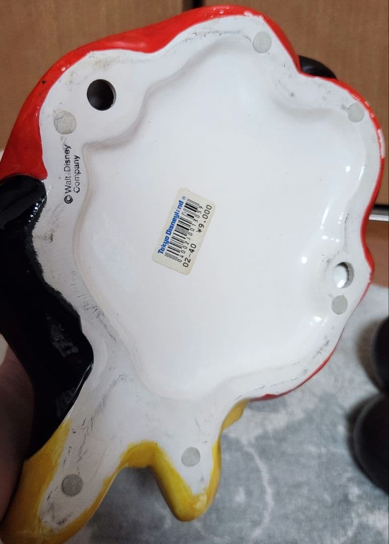 ディズニーランド ミッキー ミニー 陶器 置物 ヴィンテージ レア 当時物