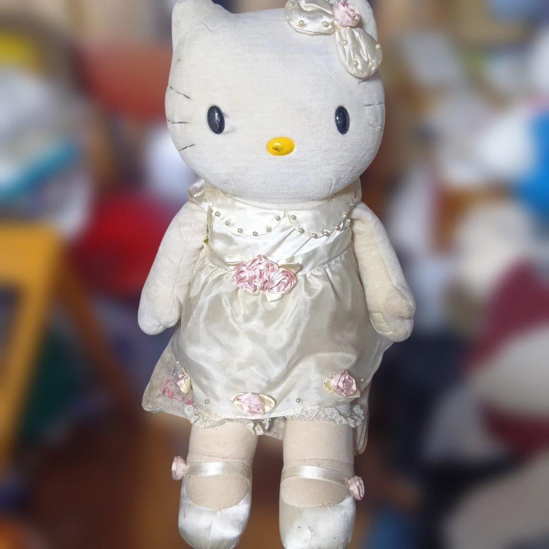 ハローキティ1998年バースデー限定 ぬいぐるみレトロレアビンテージ約94cm