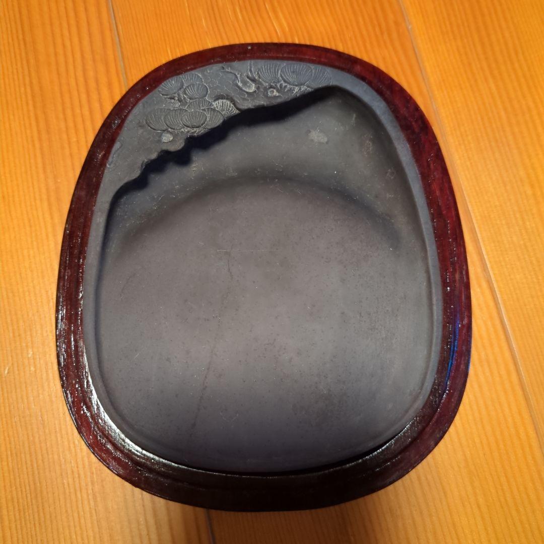 未使用【高級硯　漆箱付き】