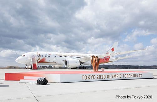 新品東京2020オリンピック聖火特別輸送機TOKYO2020号1/200未使用品