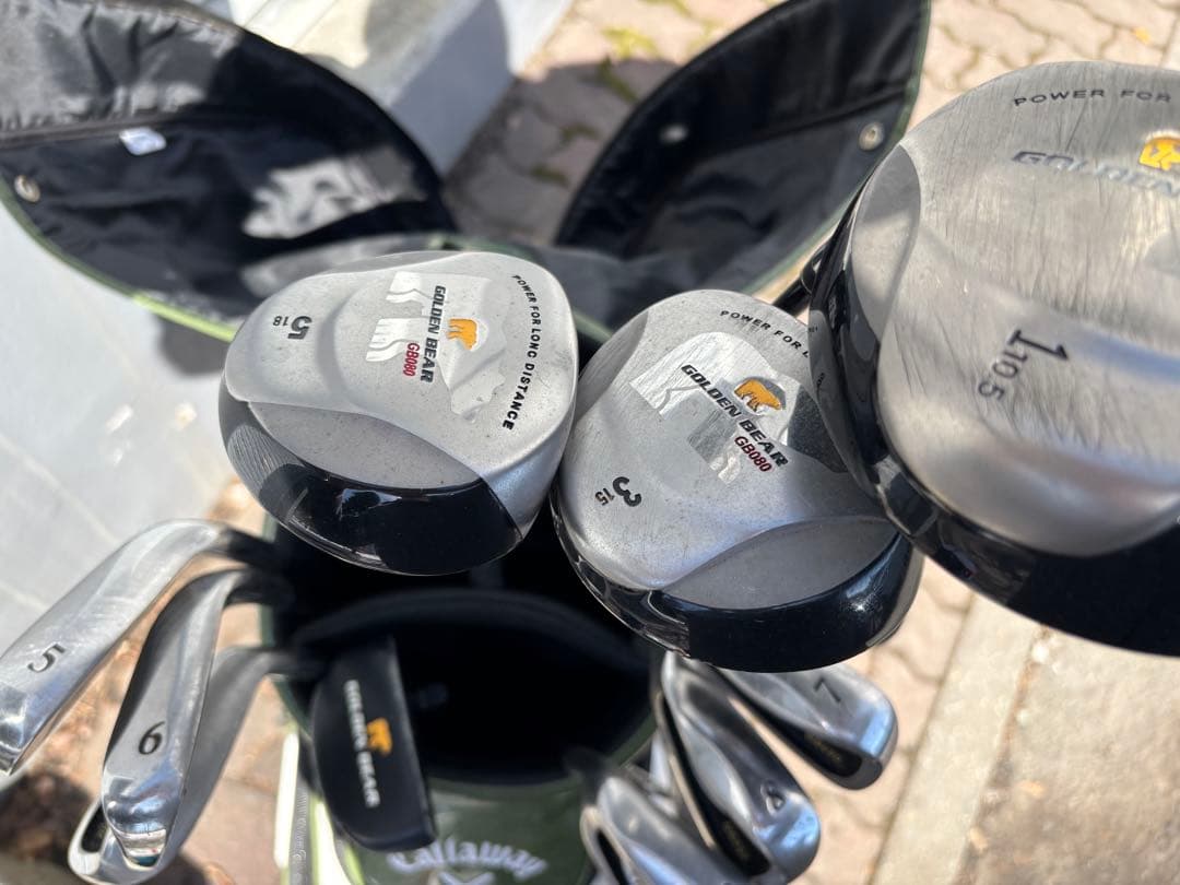 Callaway ゴルフバッグ GoldenBear ゴルフクラブ一式（左利き）
