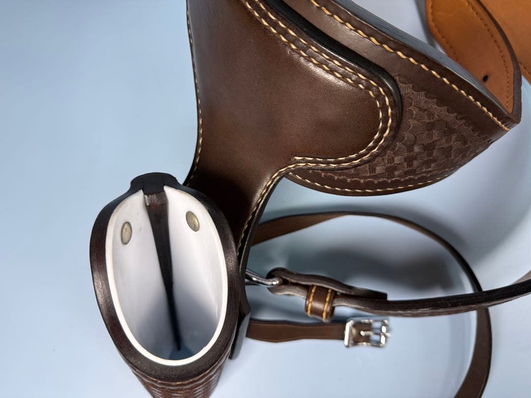 コルト山田製SAAファストドロー専用リグ（ダークブラウン）