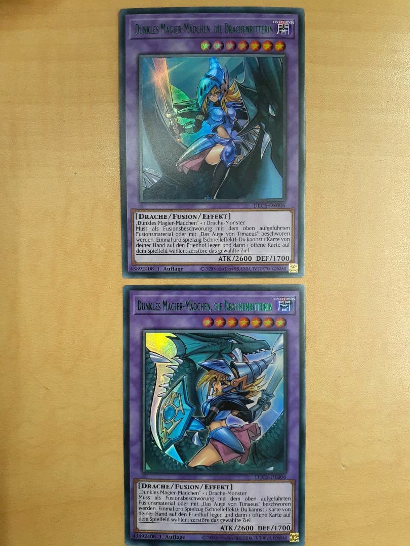 【遊戯王】 竜騎士ブラック・マジシャン・ガール 海外版カラフルウルトラレアセット