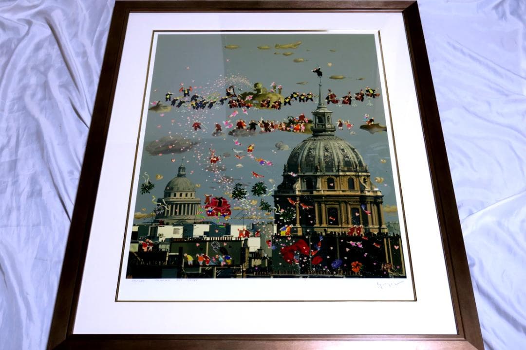 【ヒロ・ヤマガタ】　パリスオーケストラ　シルクスクリーンシート　山形博導　額装可