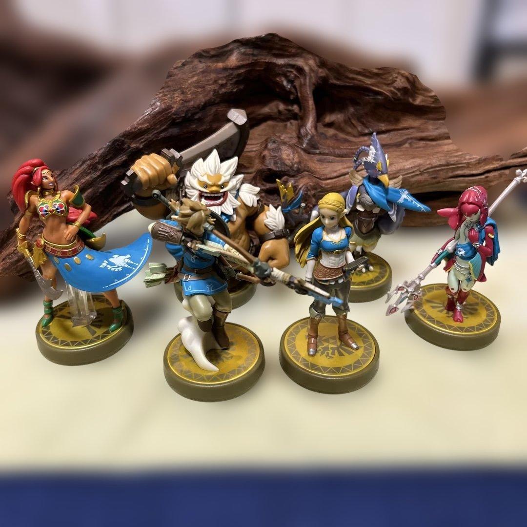 ゼルダの伝説 アミーボ 6体セット ブレスオブザワイルド　英傑　amiibo