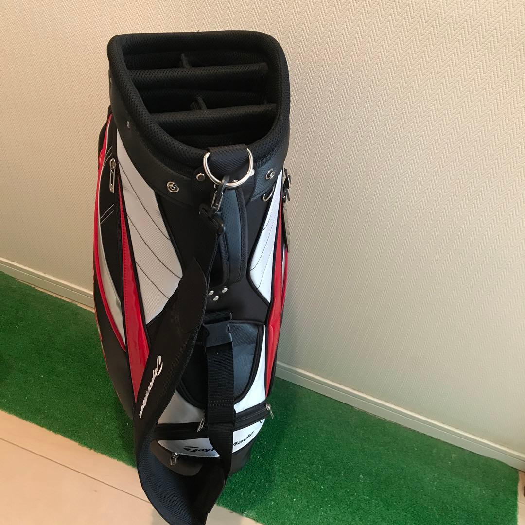 TaylorMade キャディバッグ 黒/白/赤