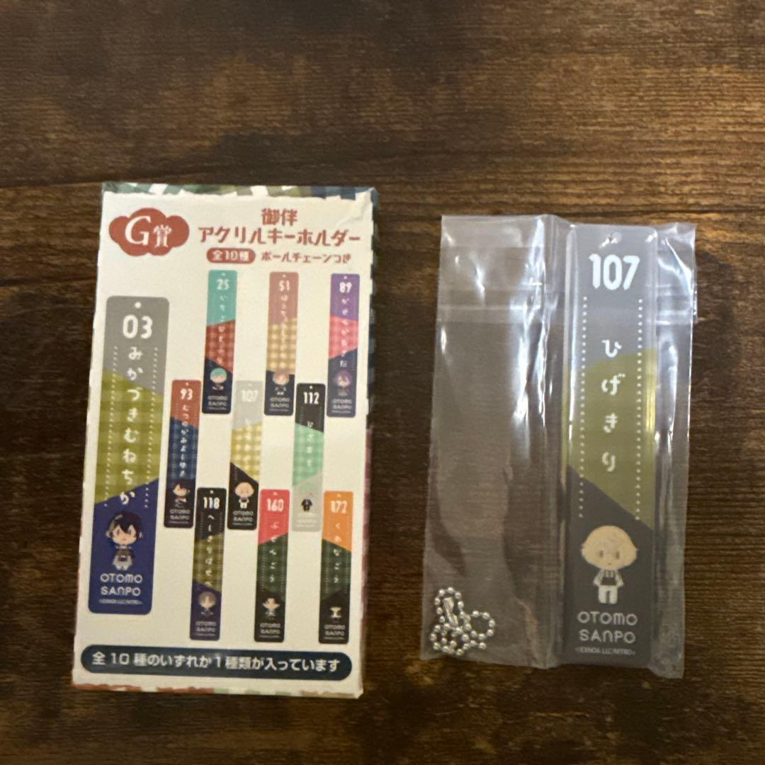 刀剣乱舞 御伴散歩 御伴くじ 髭切 アクリルキーホルダー