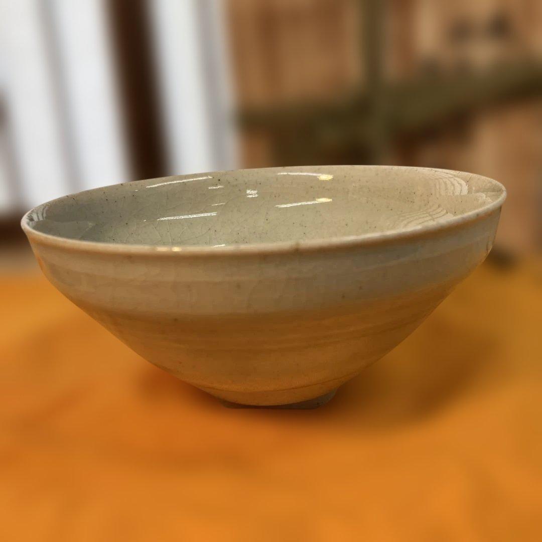 茶道具　白天目茶碗　加藤唐三郎　造　(尾州徳川家御用窯) 共箱　N286TK