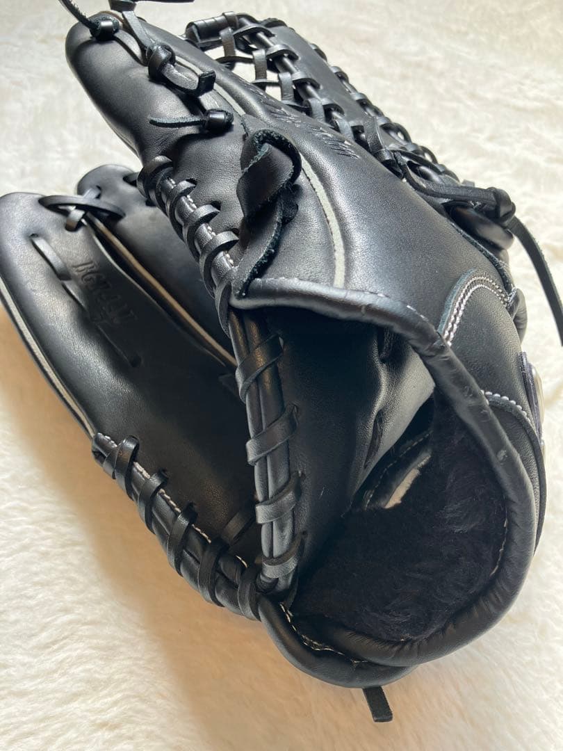 アシックス 軟式 グラブ 左投用 トライアップ 外野手用 BGR4AU ブラック