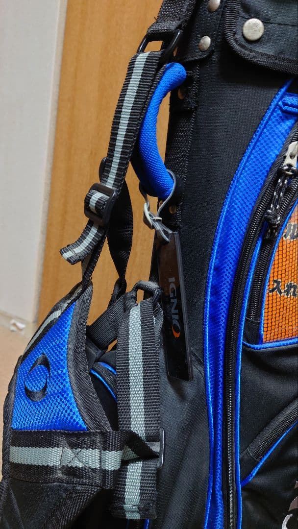 IGNIO キャディバッグ 黒/青