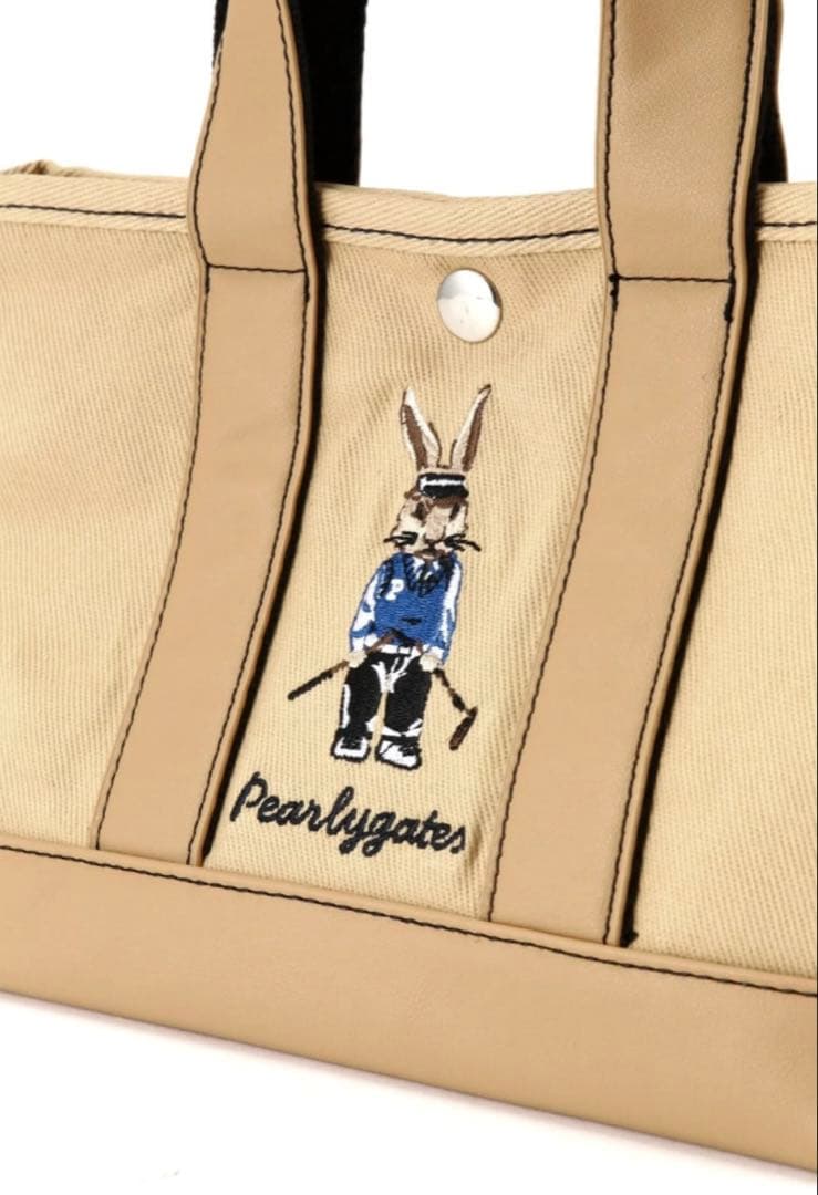 新品 PEARLY GATES カートバッグ ラビットカートBAG ベージュ