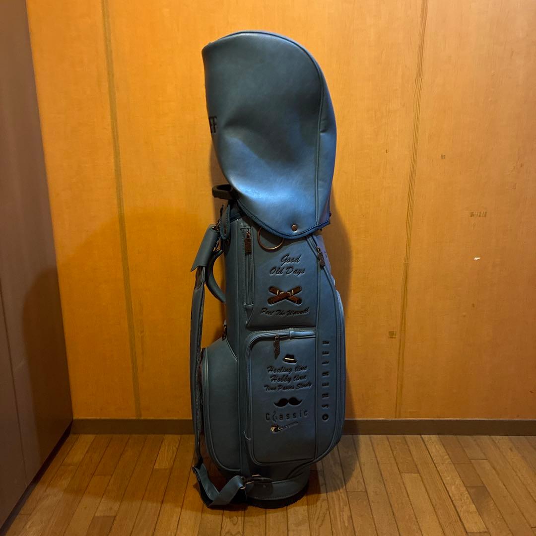 サンプル品 シェリフ SHERIFFゴルフ クラシックキャディバッグ ターコイズ