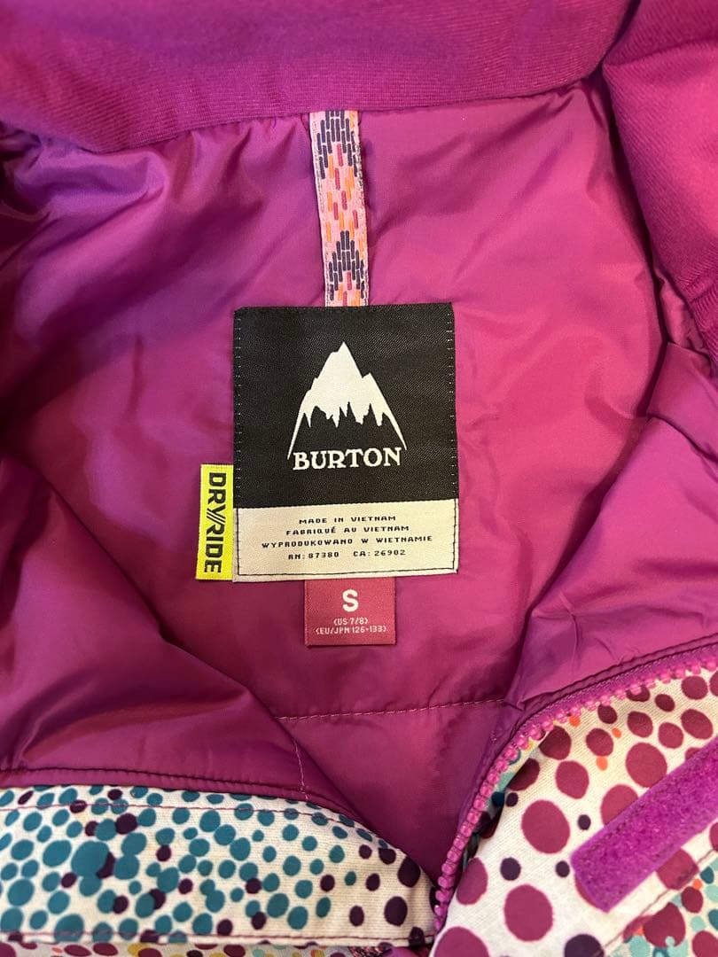 美品BURTON GIRLS ELODIE JAKET ＋ CARGO PANT