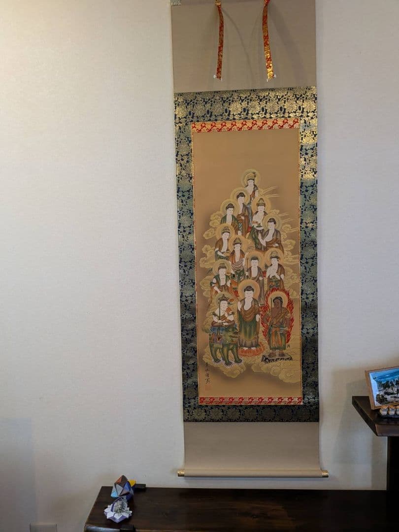 仏教の神々 掛軸 日本画　十三佛