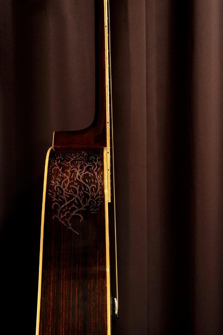 ★MORRIS Wシリーズ　ストリートミュージシャンに贈る舞台【彫刻装飾ギター】