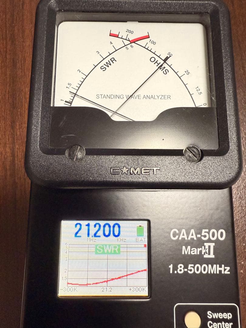 CAA-500 Mk2 1.8-500MHz アンテナアナライザー