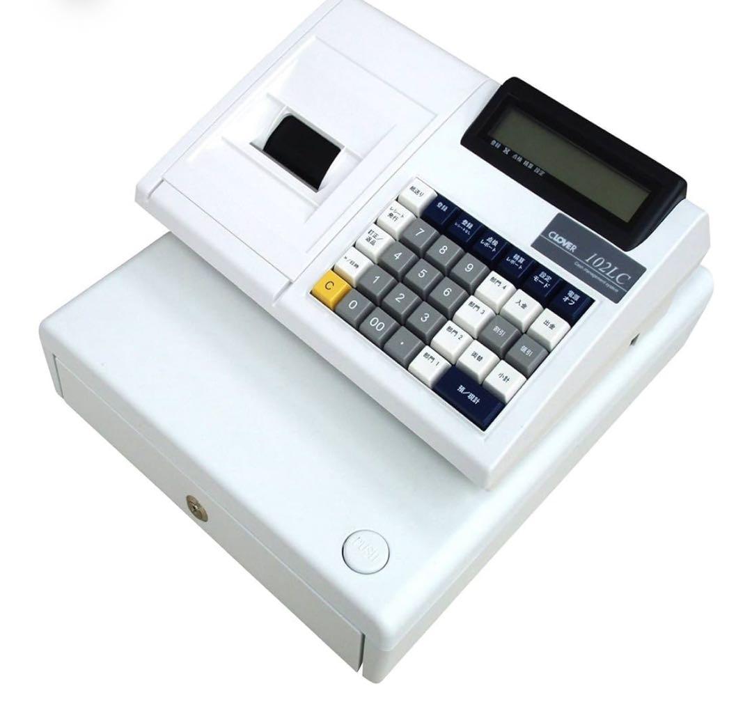 CLOVER 102LC」DCCドロアーセット レシートロール紙９個付き