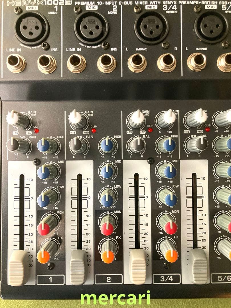 BEHRINGER XENYX 1002B 10chアナログミキサ－ 電池駆動