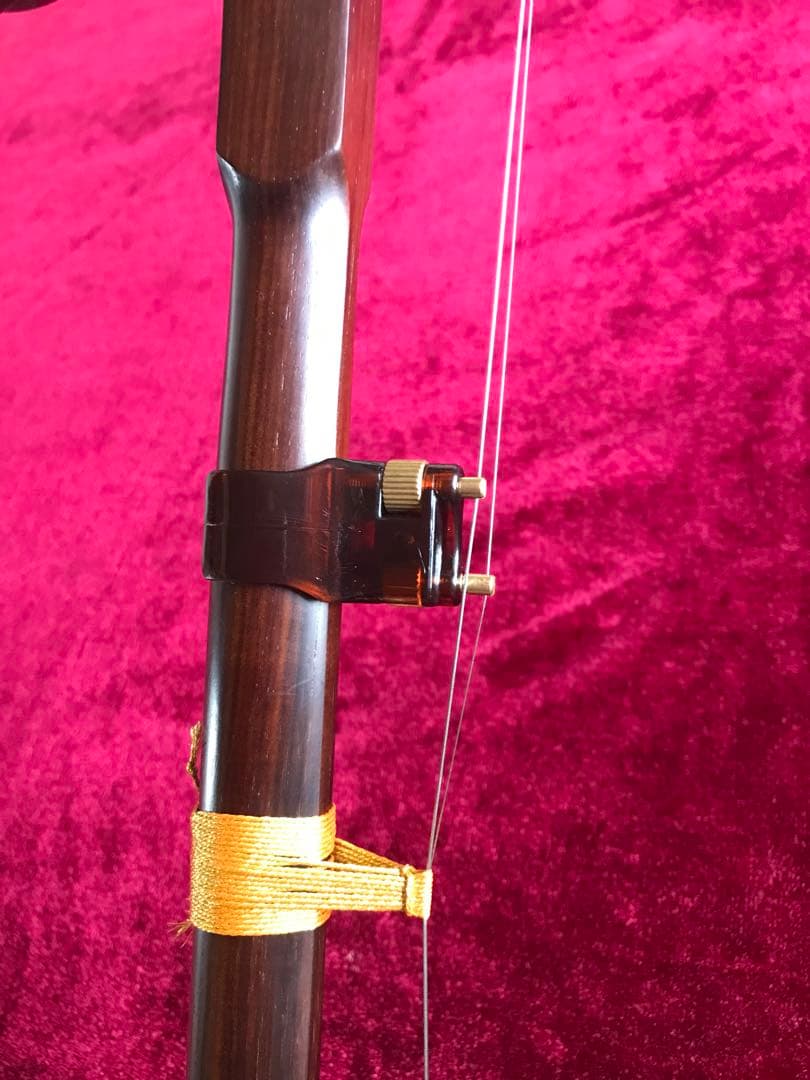 大特価・二胡★最上級・明清旧料・老紅木★錦蛇皮★蘇州科韻・李玉貴製作★十年保証