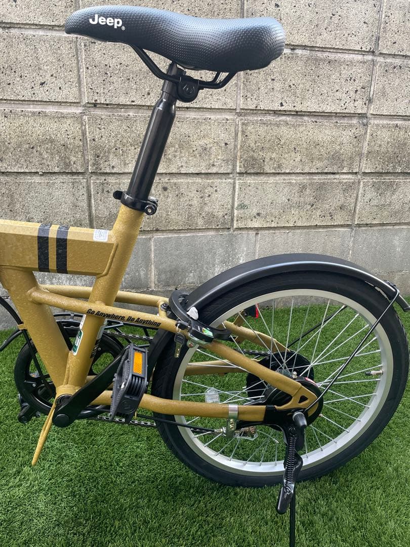 美品 【Jeep】JE-206G 20インチ折りたたみ自転車 CAMEL