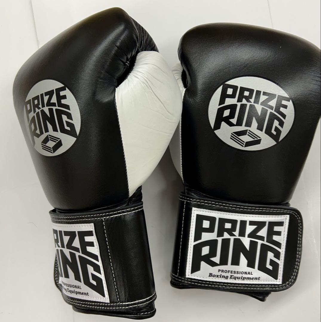 プライズリング　ボクシンググローブ　本革製　14oz 黒