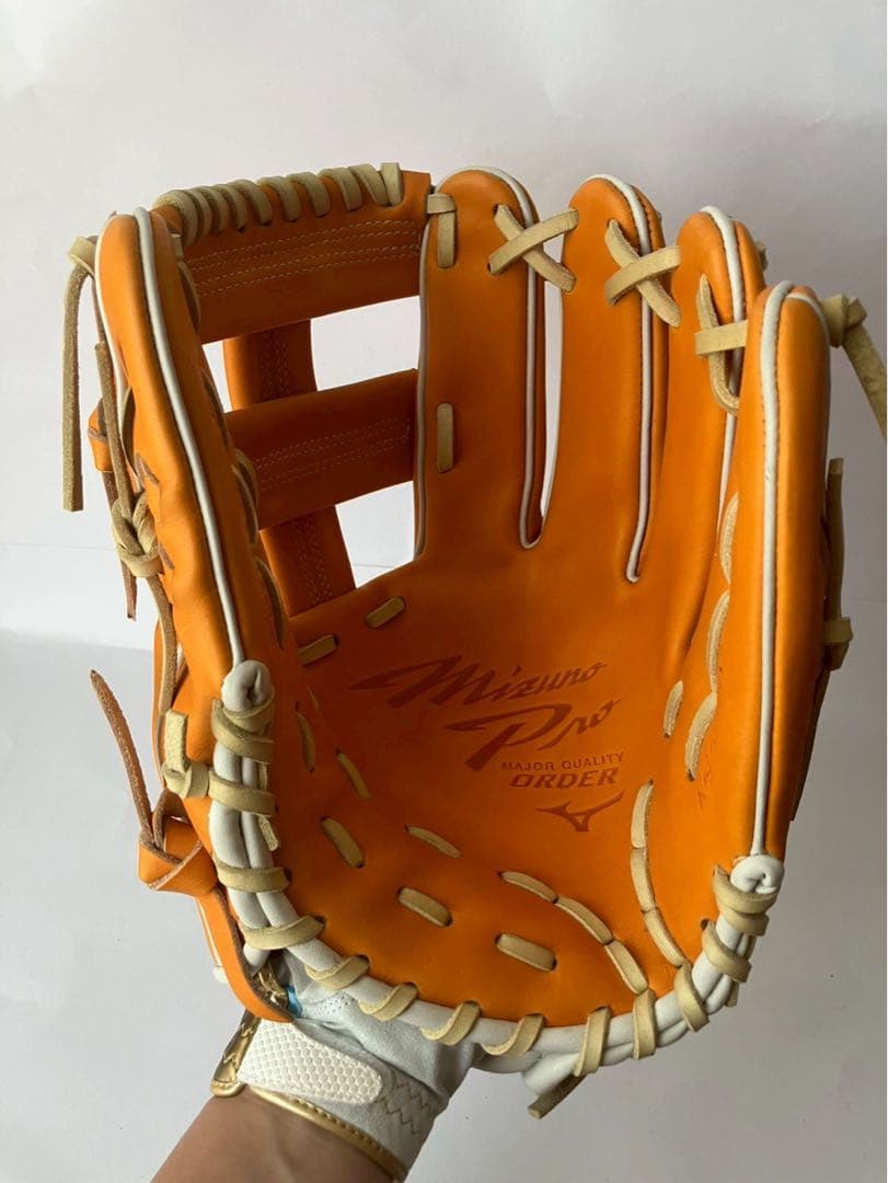 定価7万円超え　ミズノプロ　硬式　オーダー　内野　グローブ　日本製　耕作印