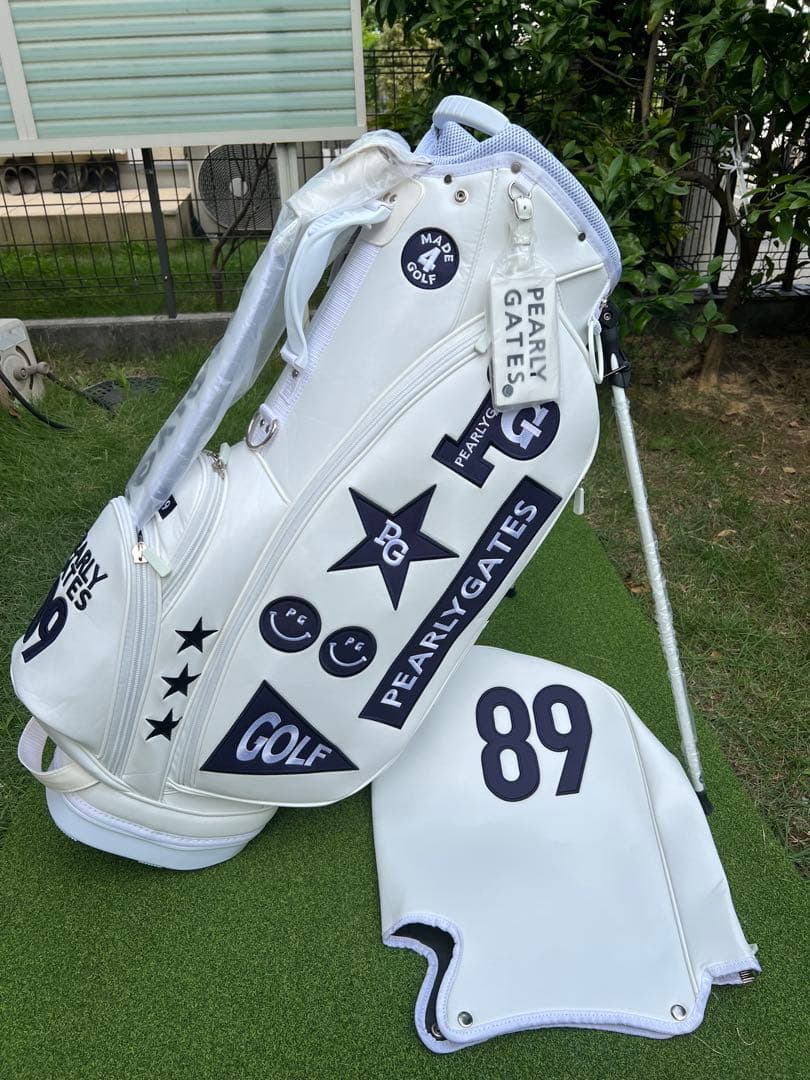 PEARLY GATES キャディバッグ ホワイト