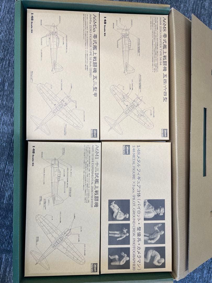 ハセガワ65周年記念　零戦全形式フルコンプリートセット15機種