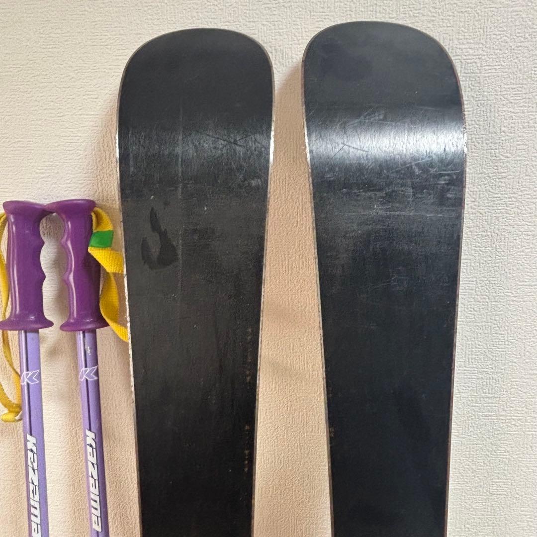 ジュニアスキーセット　ストック付　Atomic 90cm 20-20.5cm