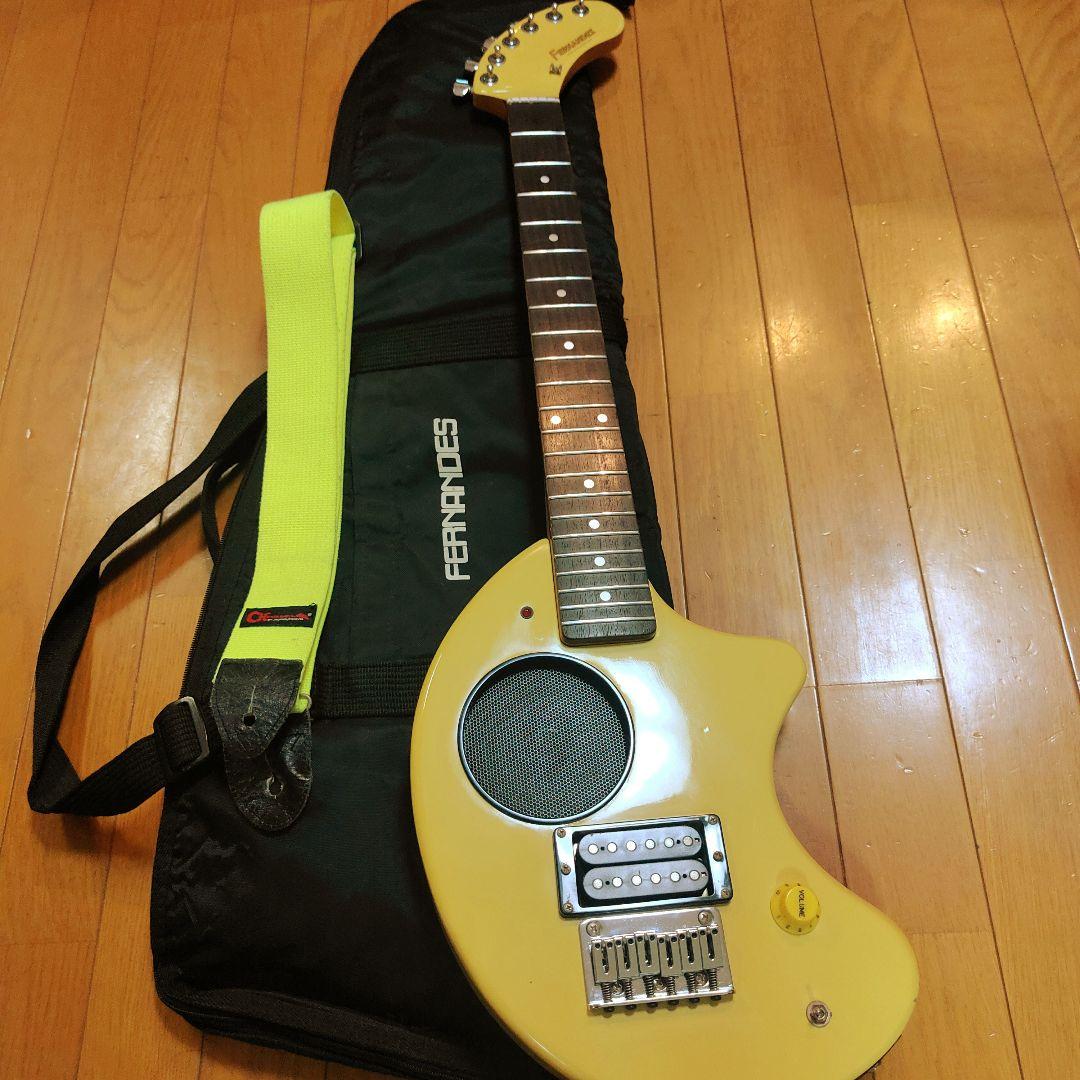 【ケース 交換弦付】 フェルナンデス zo-3 エレキギター アンプ内蔵 黄色