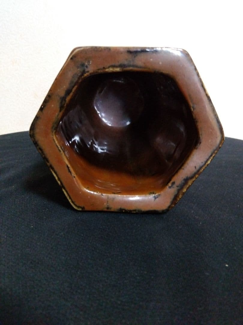 未使用　人間国宝　濱田庄司　花瓶　共箱布　　花生