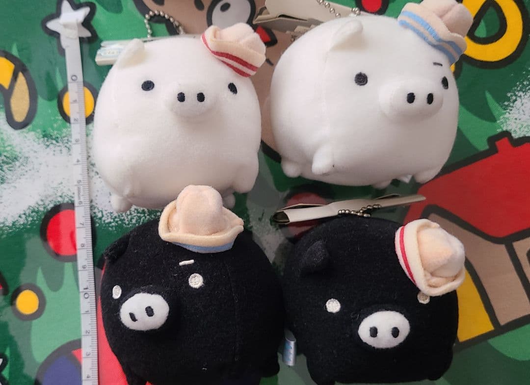 モノクロブー ぬいぐるみ マリンルック キーホルダー 全4種