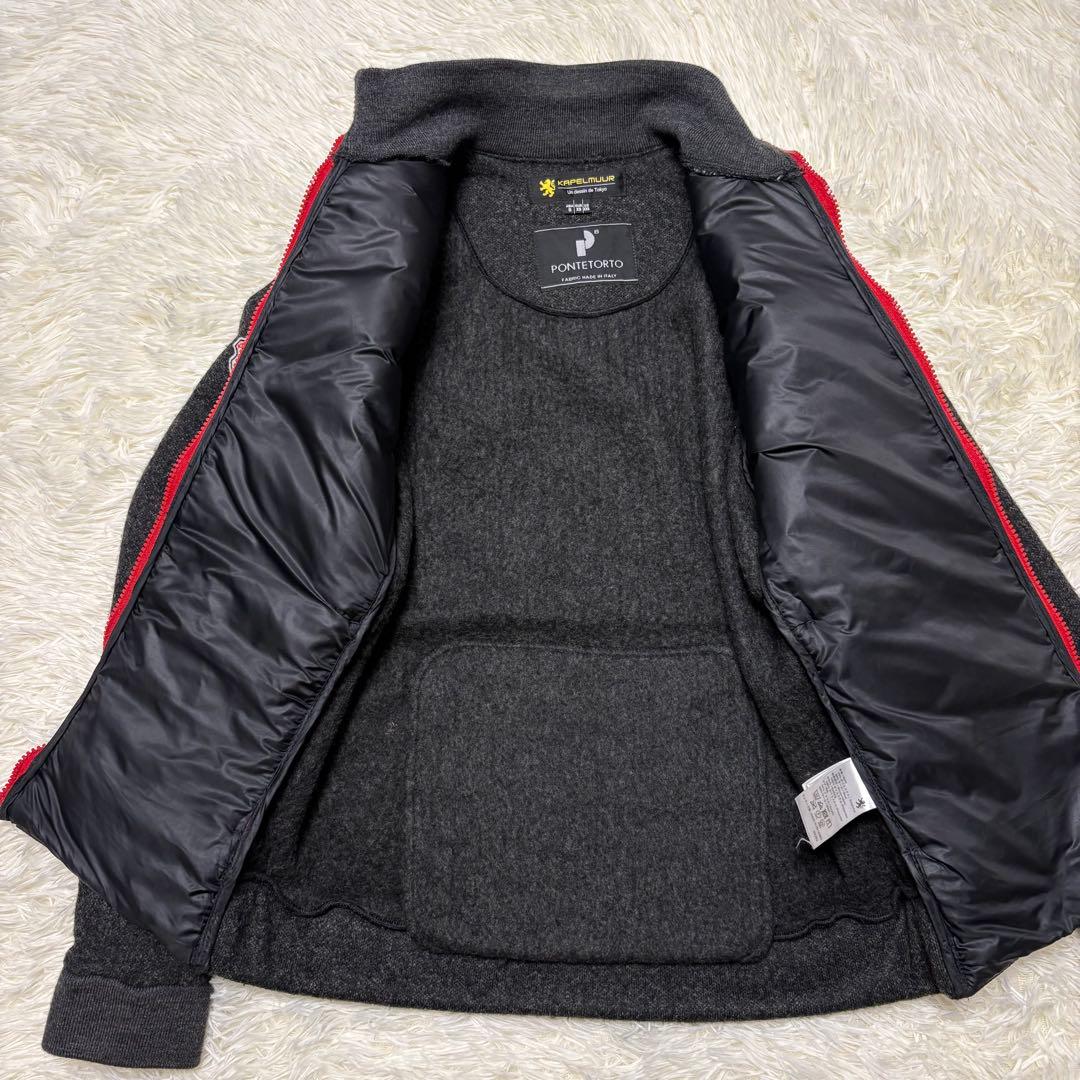 カペルミュール Pontetorto中綿ジャケット ブラック サイクリング 上質