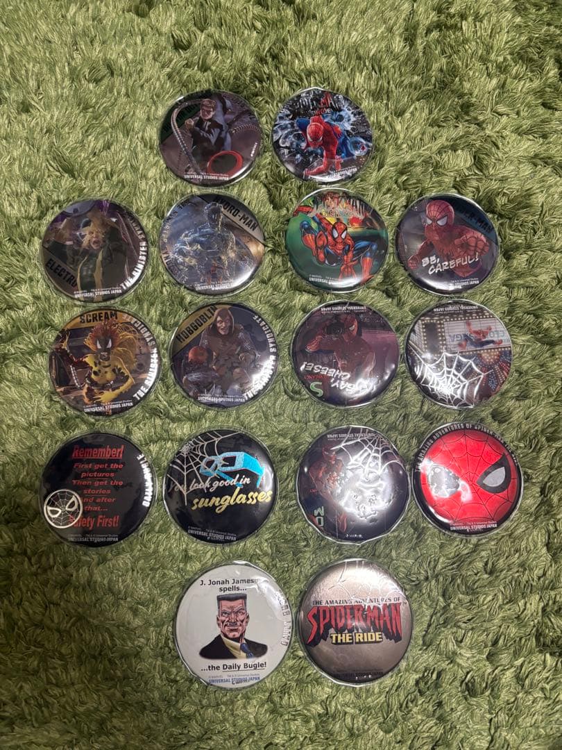 スパイダーマン缶バッチ