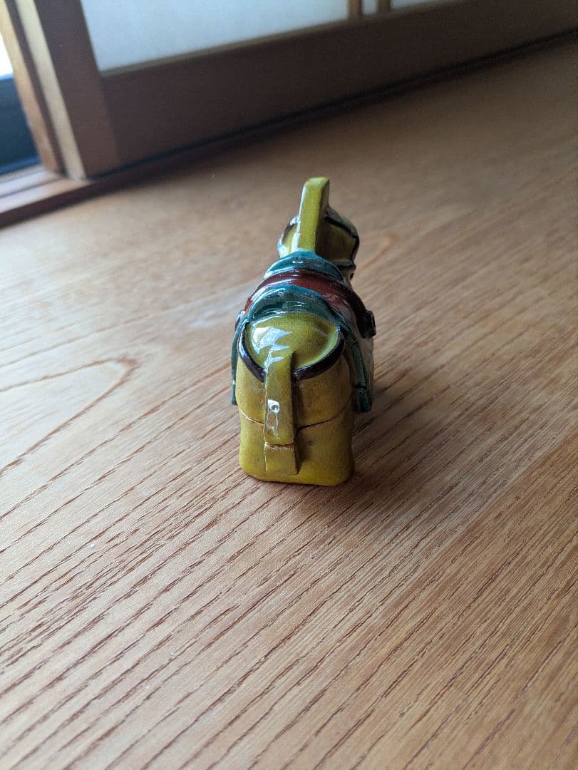 値下げ！香合　馬　出雲焼き　１１代空権作