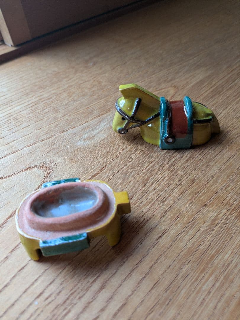 値下げ！香合　馬　出雲焼き　１１代空権作