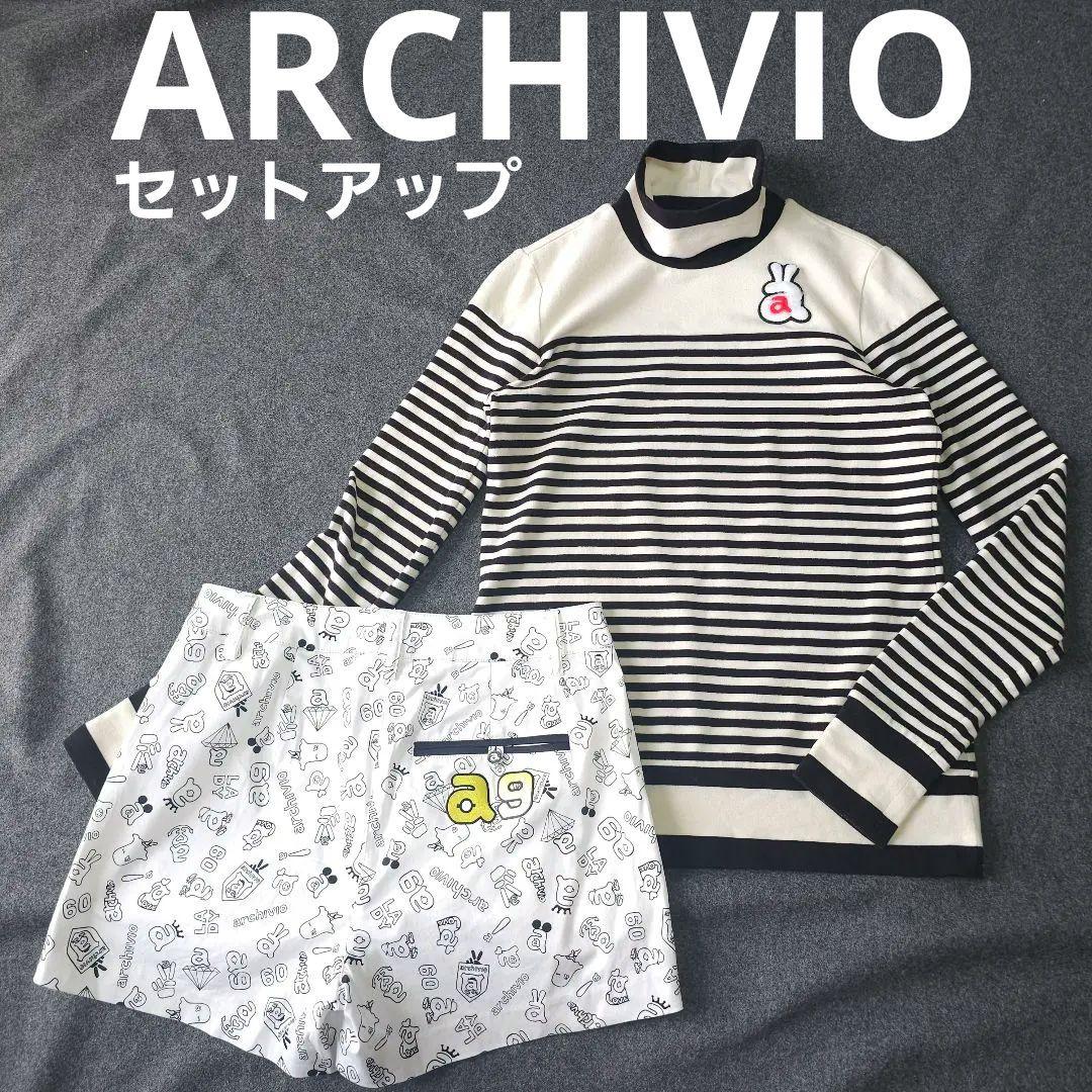 アルチビオ】人気ロゴマーク モックネック×ショートパンツ セットアップ セットS