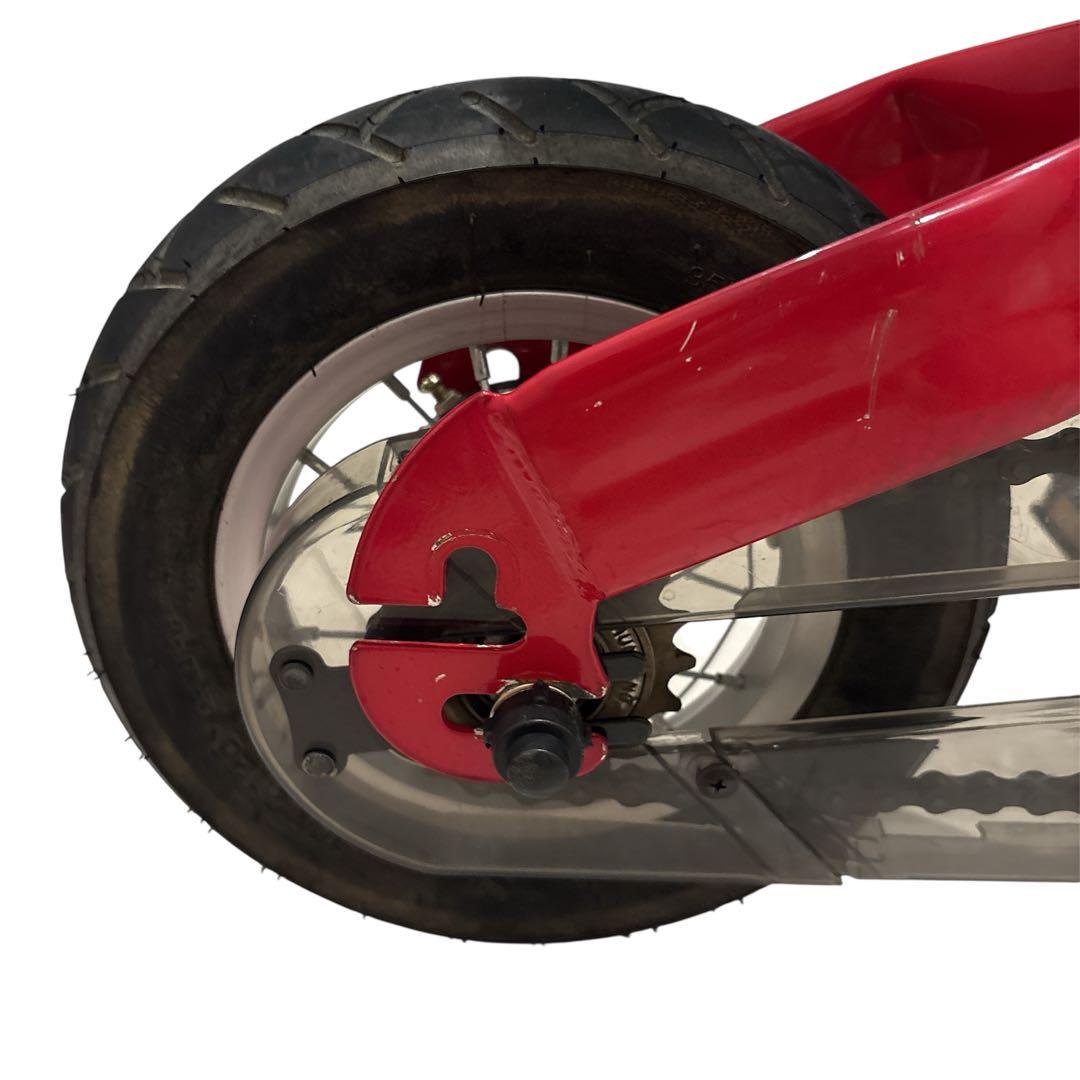 【美品・サビ極少】　へんしんバイク　12インチ レッド スタンド付