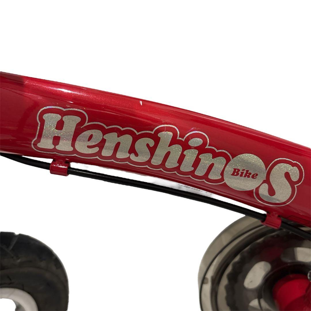 【美品・サビ極少】　へんしんバイク　12インチ レッド スタンド付