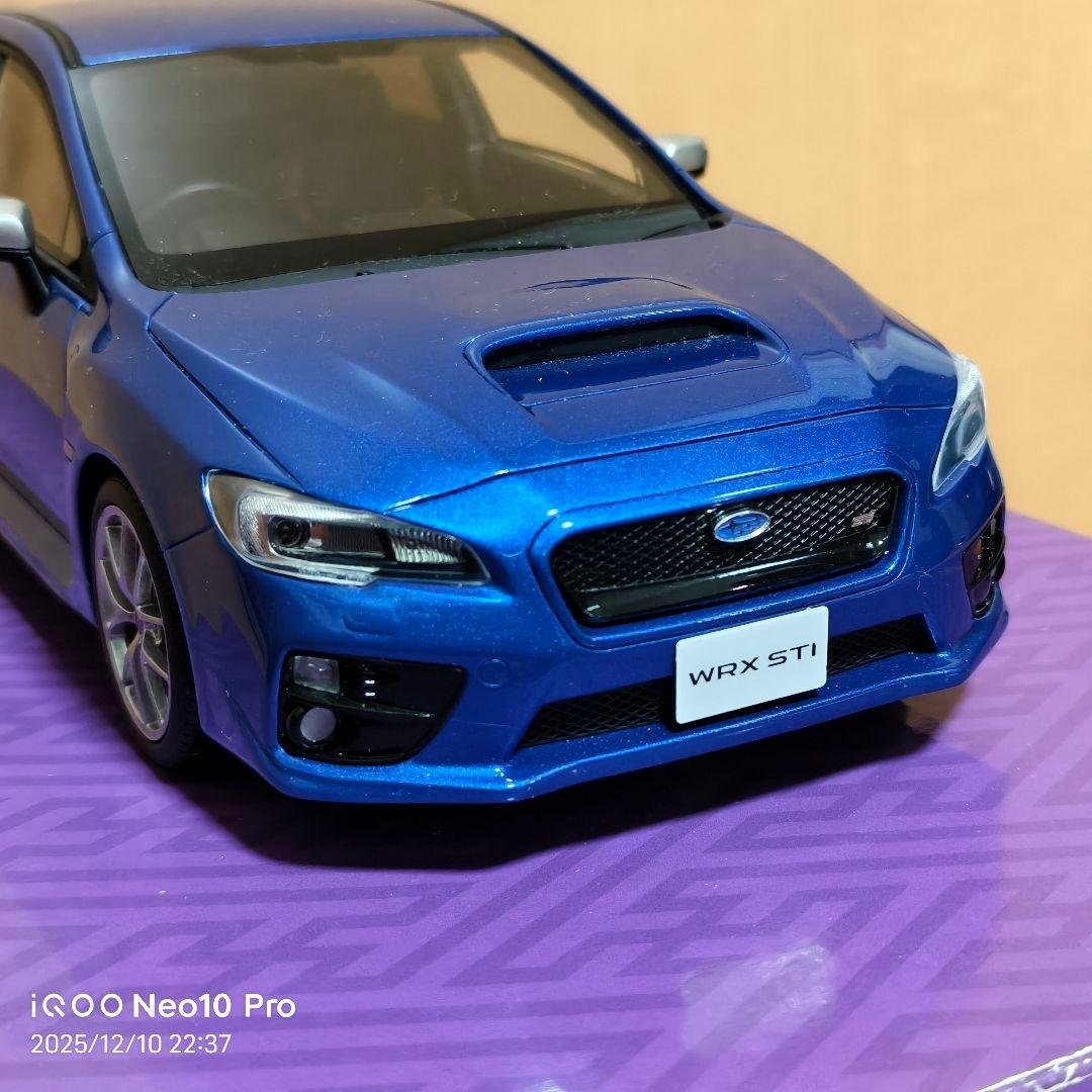 京商 サムライ 前期型 スバル WRX STI 1/18 WRブルー