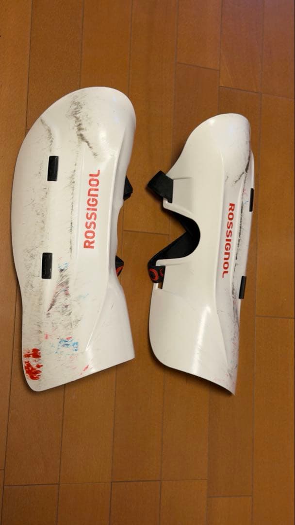 ROSSIGNOL スキー用プロテクター ホワイト レガース プラスチック